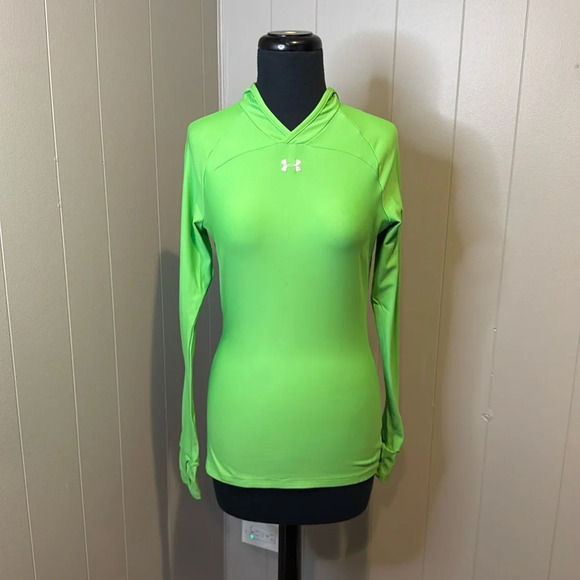 C Under Armour Women’s Large Hoodie Sweater Fitted Cold Gear Embroidered - Picture 1 of 7